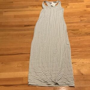 Striped Sleeveless Maxi Dress